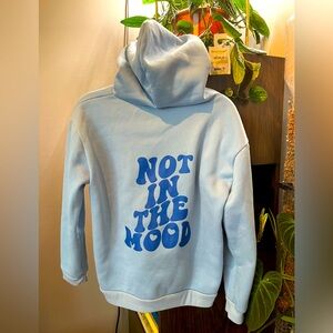 Small soft women’s sky blue hoodie